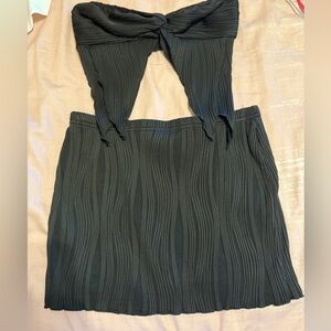 Black Women's Skirt Set